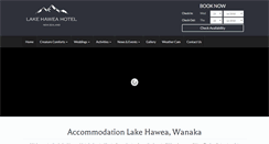 Desktop Screenshot of lakehawea.co.nz